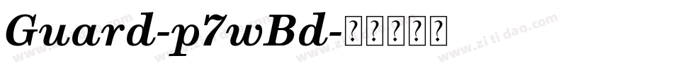 Guard-p7wBd字体转换