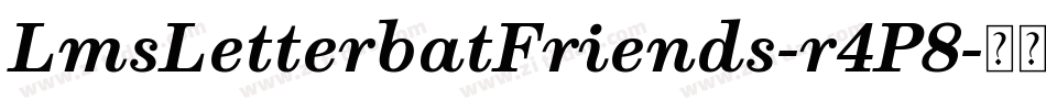 LmsLetterbatFriends-r4P8字体转换 LmsLetterbatFriends-r4P8字体转换