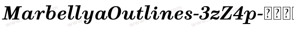 MarbellyaOutlines-3zZ4p字体转换