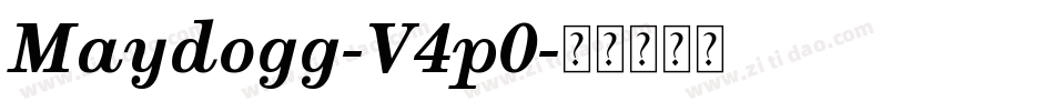 Maydogg-V4p0字体转换