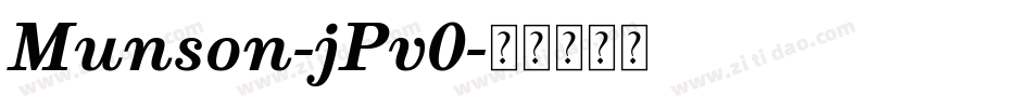 Munson-jPv0字体转换