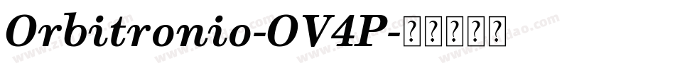 Orbitronio-OV4P字体转换