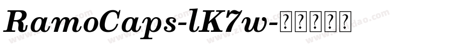 RamoCaps-lK7w字体转换