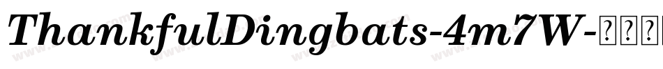 ThankfulDingbats-4m7W字体转换
