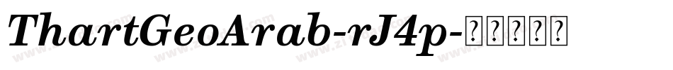 ThartGeoArab-rJ4p字体转换