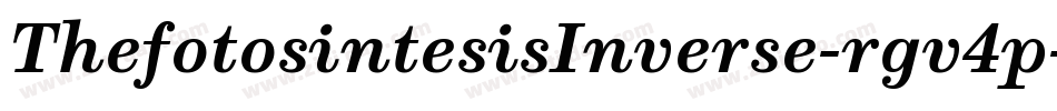 ThefotosintesisInverse-rgv4p字体转换