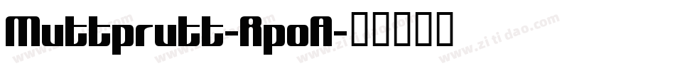 Muttprutt-RpoA字体转换