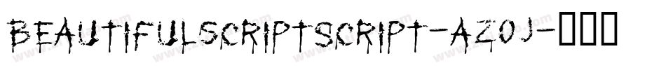 BeautifulscriptScript-aZ0J字体转换