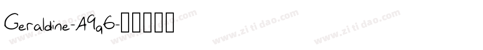 Geraldine-A9q6字体转换