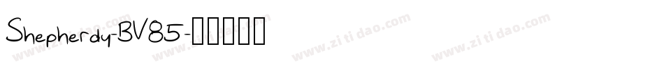 Shepherdy-BV85字体转换