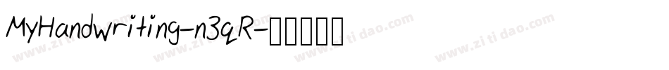 MyHandwriting-n3qR字体转换