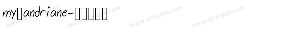 my_andriane字体转换