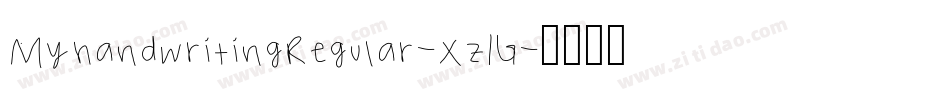MyhandwritingRegular-Xz1G字体转换