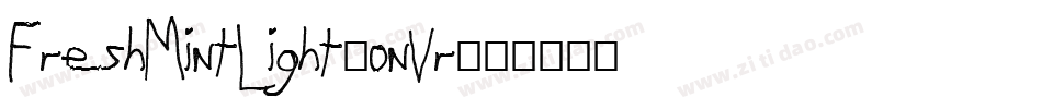 FreshMintLight-0nVr字体转换