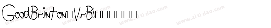 GoodBrinton-VrBl字体转换
