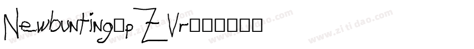 Newbunting-pZVr字体转换