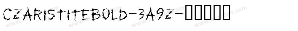CzaristiteBold-3a9z字体转换