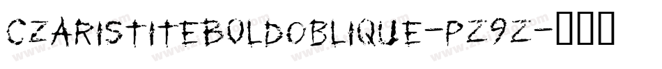 CzaristiteBoldOblique-pZ9Z字体转换
