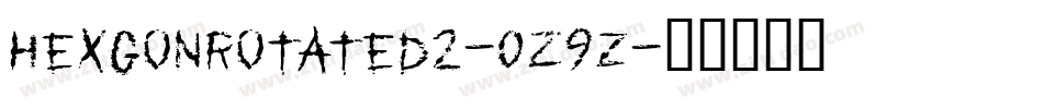 HexgonRotated2-0Z9z字体转换