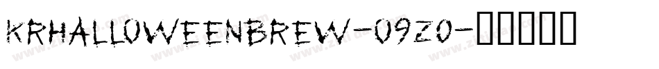 KrHalloweenBrew-o9z0字体转换 KrHalloweenBrew-o9z0字体转换