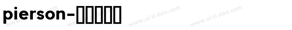 pierson字体转换