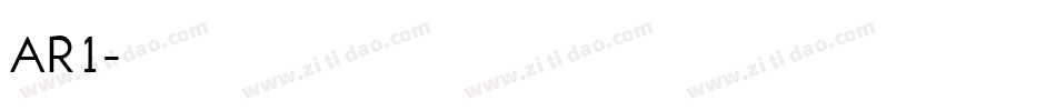 AR1字体转换