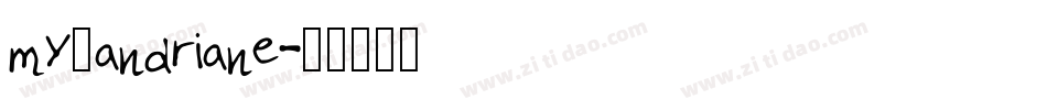 my_andriane字体转换