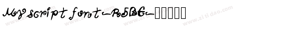 Myscriptfont-R5BE字体转换