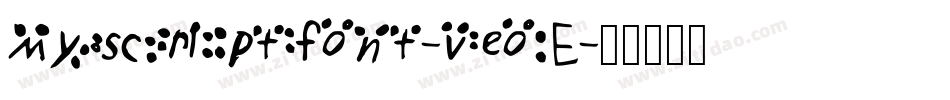 Myscriptfont-veoE字体转换