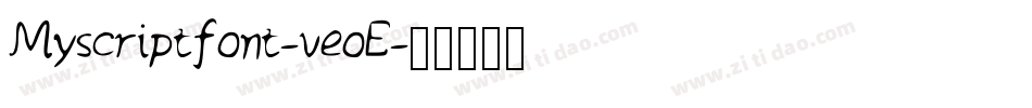 Myscriptfont-veoE字体转换