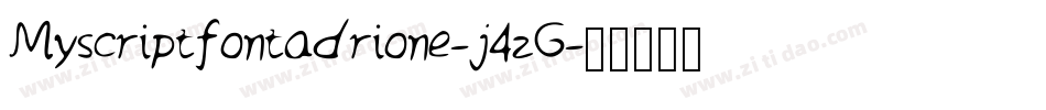 Myscriptfontadrione-j4zG字体转换