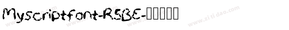 Myscriptfont-R5BE字体转换