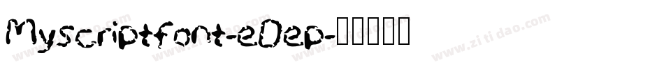 Myscriptfont-eOep字体转换