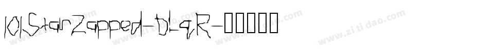 101StarZapped-DLqR字体转换