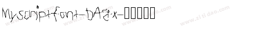 Myscriptfont-DAgx字体转换