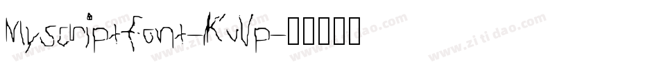 Myscriptfont-KvVp字体转换