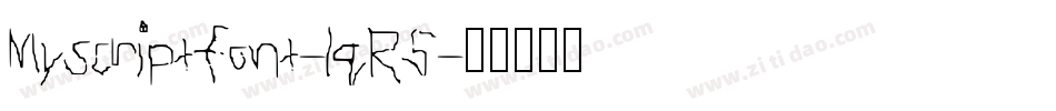 Myscriptfont-lqR5字体转换