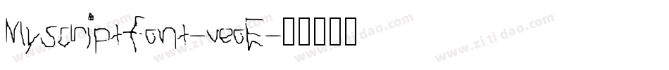 Myscriptfont-veoE字体转换