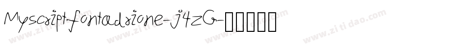 Myscriptfontadrione-j4zG字体转换