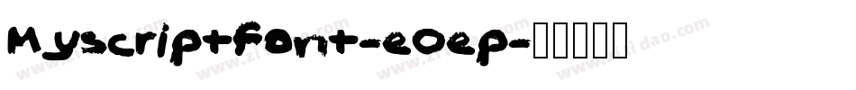 Myscriptfont-eOep字体转换