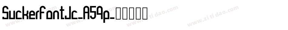 SuckerFontJc-A59p字体转换