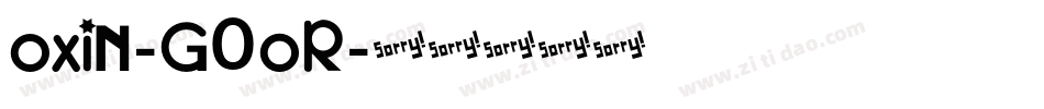 Oxin-g0oR字体转换