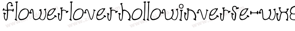 FlowerLoverHollowInverse-wX89字体转换