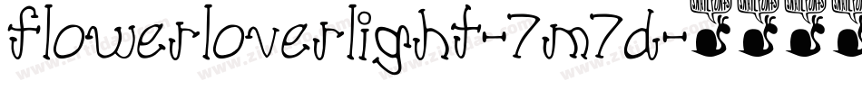 FlowerLoverLight-7M7D字体转换
