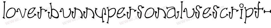 LoverbunnypersonaluseScript-ZVy8x字体转换