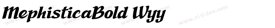 MephisticaBold-Wyy94字体转换