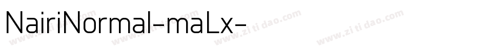 NairiNormal-maLx字体转换