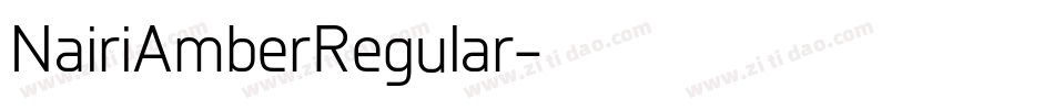 NairiAmberRegular字体转换