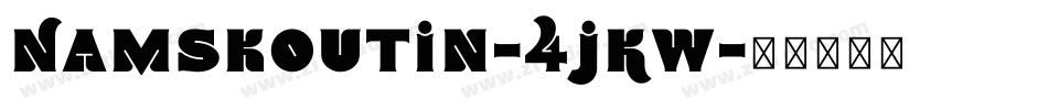 Namskoutin-4jKW字体转换