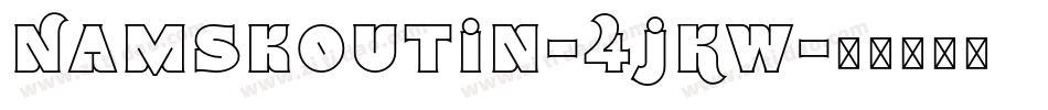 Namskoutin-4jKW字体转换